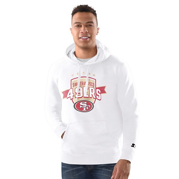

Мужской белый свитшот с капюшоном San Francisco 49ers Vintage Starter