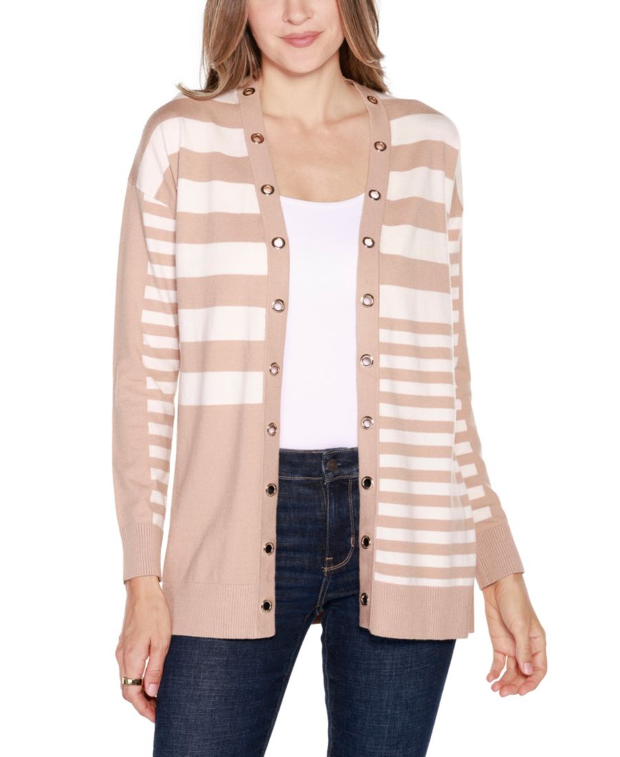 

Женский кардиган Black Label с цветовыми блоками и открытым передом Belldini, Porcini Combo