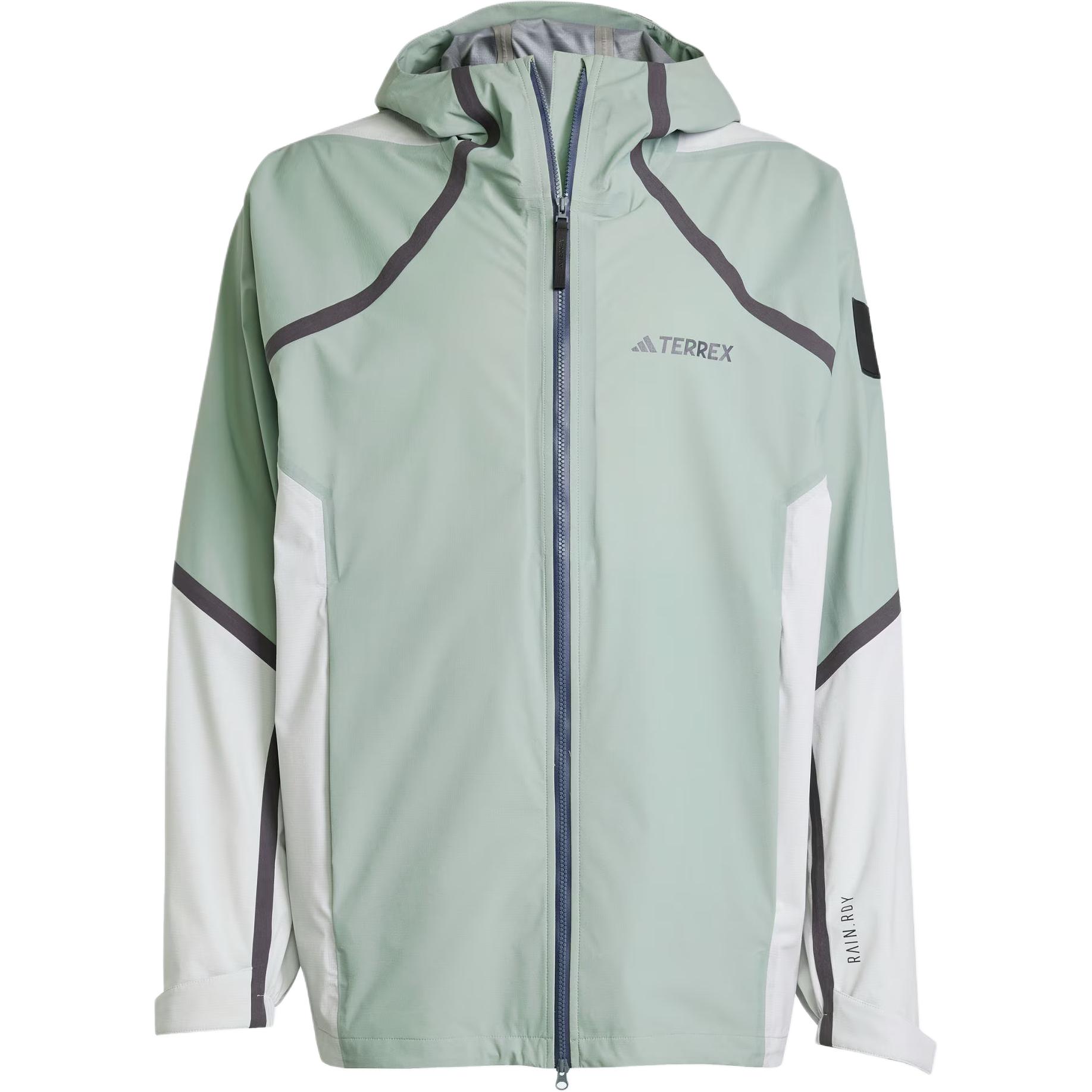 

Adidas Национальный географический дождевик с капюшоном, Dusty Green