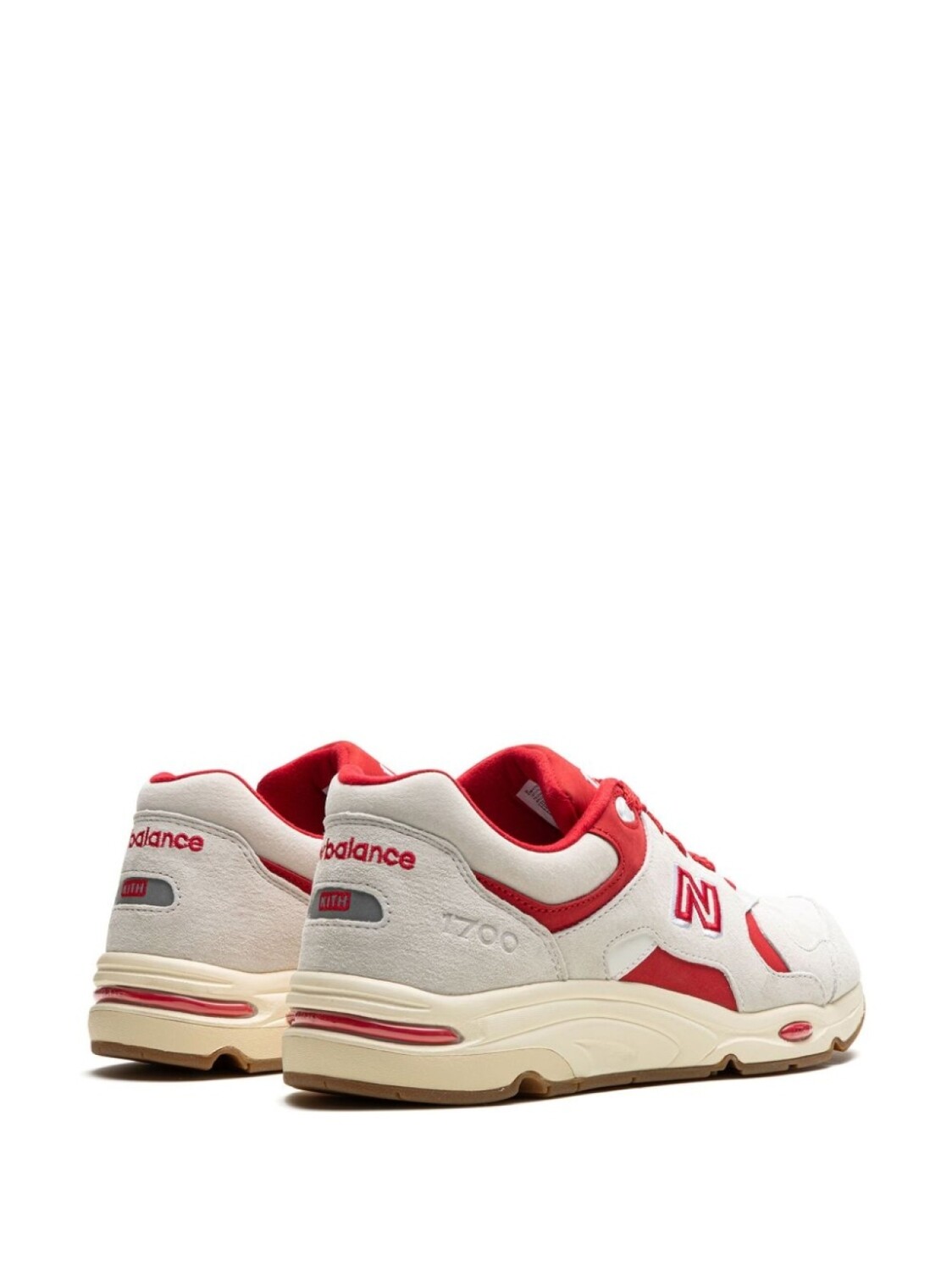 New Balance x Kith 1700 "Kith - White Red" sneakers, нейтральный цвет — фото 3