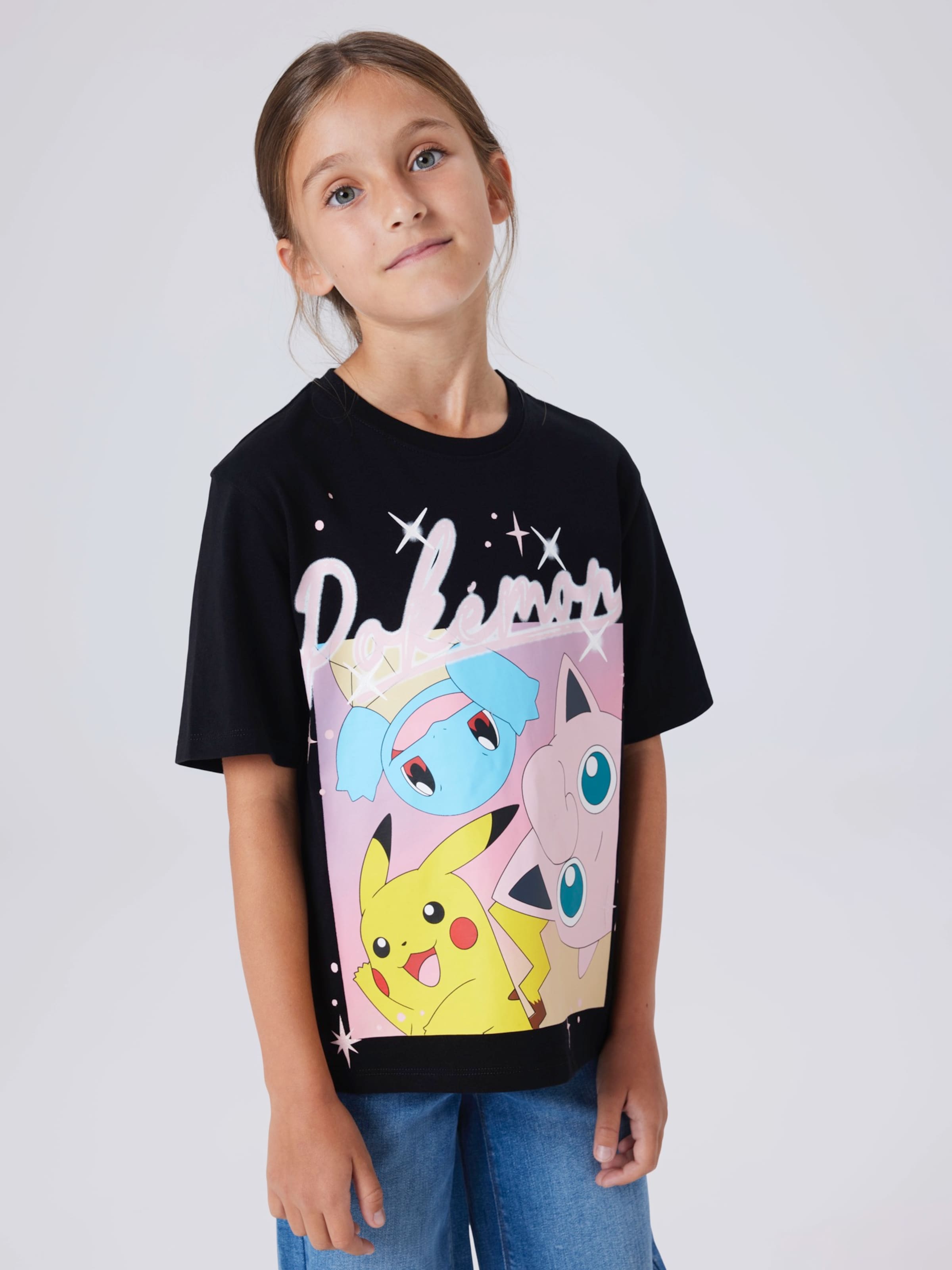 NAME IT Футболка 'NKFJYDI POKEMON' в черном цвете — фото 3