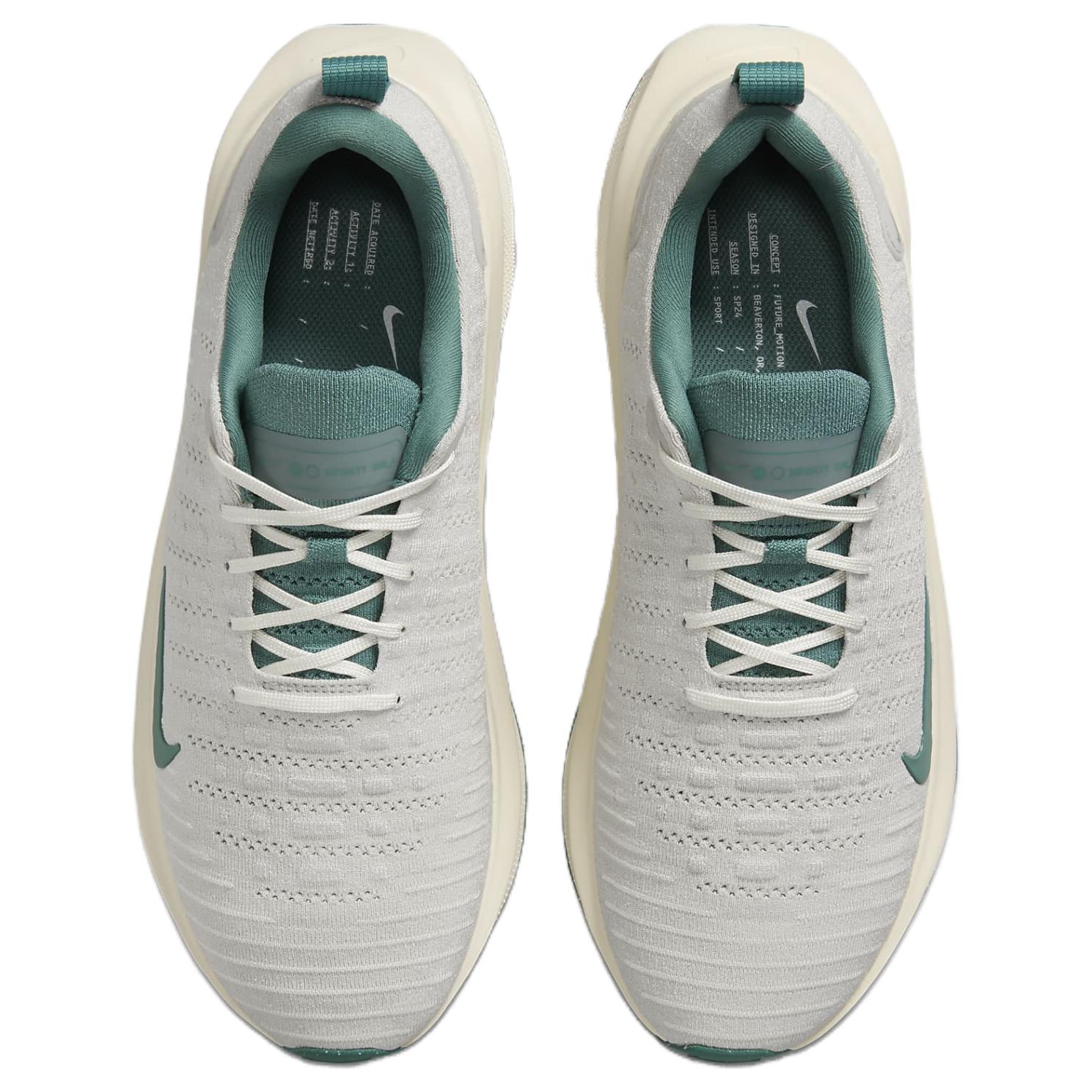 Nike ReactX Infinity Run 4 Premium Light Bone Bicoastal, серый/бежевый/зеленый — фото 3