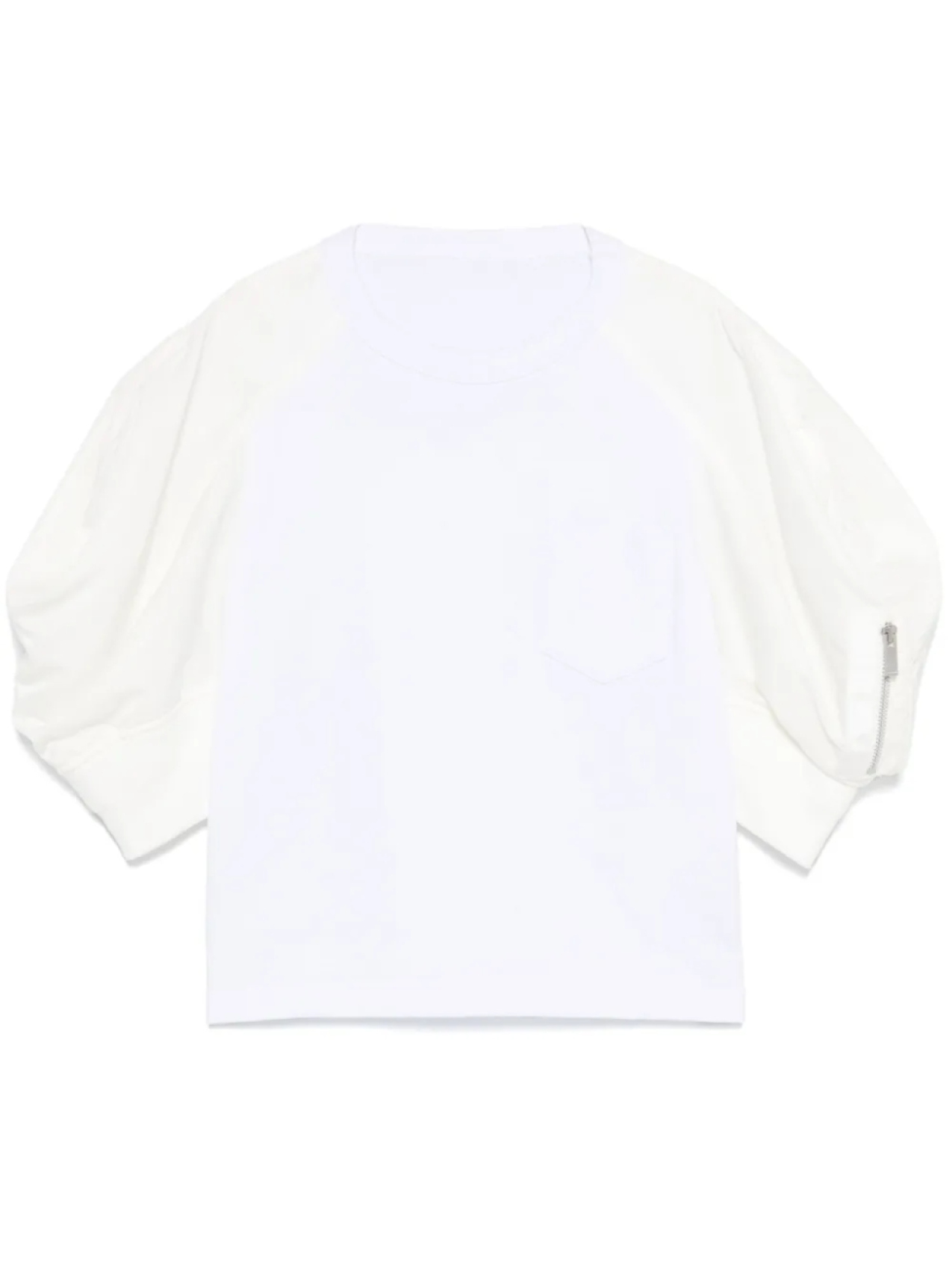

Футболка с короткими рукавами-фонариками от sacai, белый