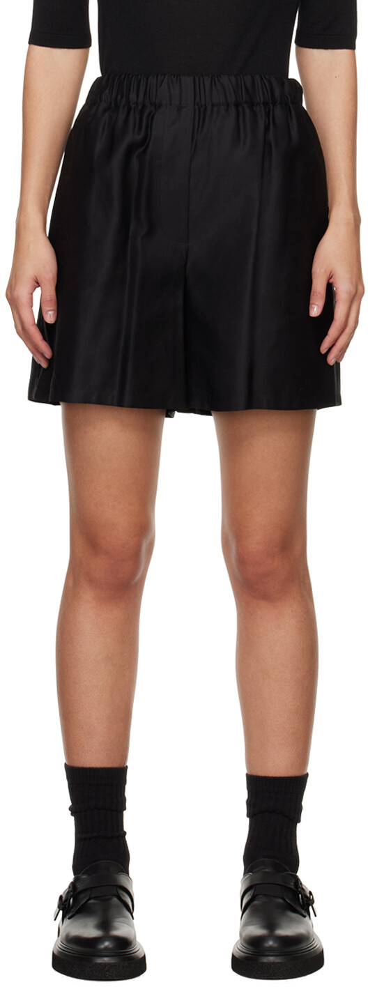 

Черные шорты Piadena Max Mara, цвет Black