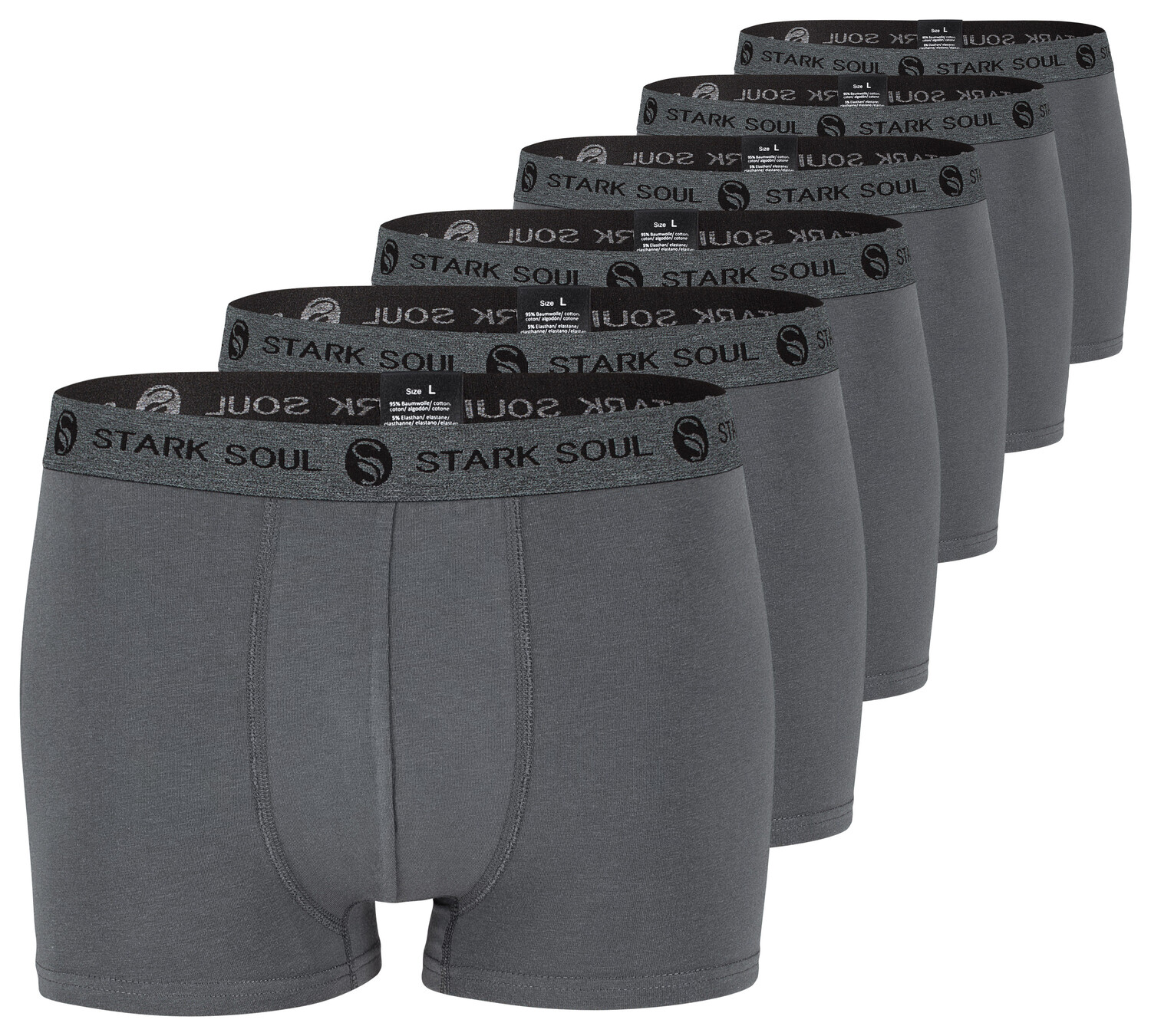 

Боксеры Stark Soul Boxershorts 6' шт, темно-серый