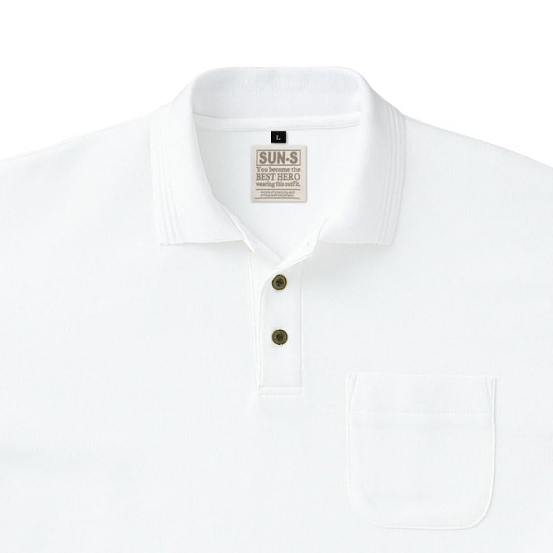 

Поло Sun-S SA10070 с коротким рукавом, белое, SS