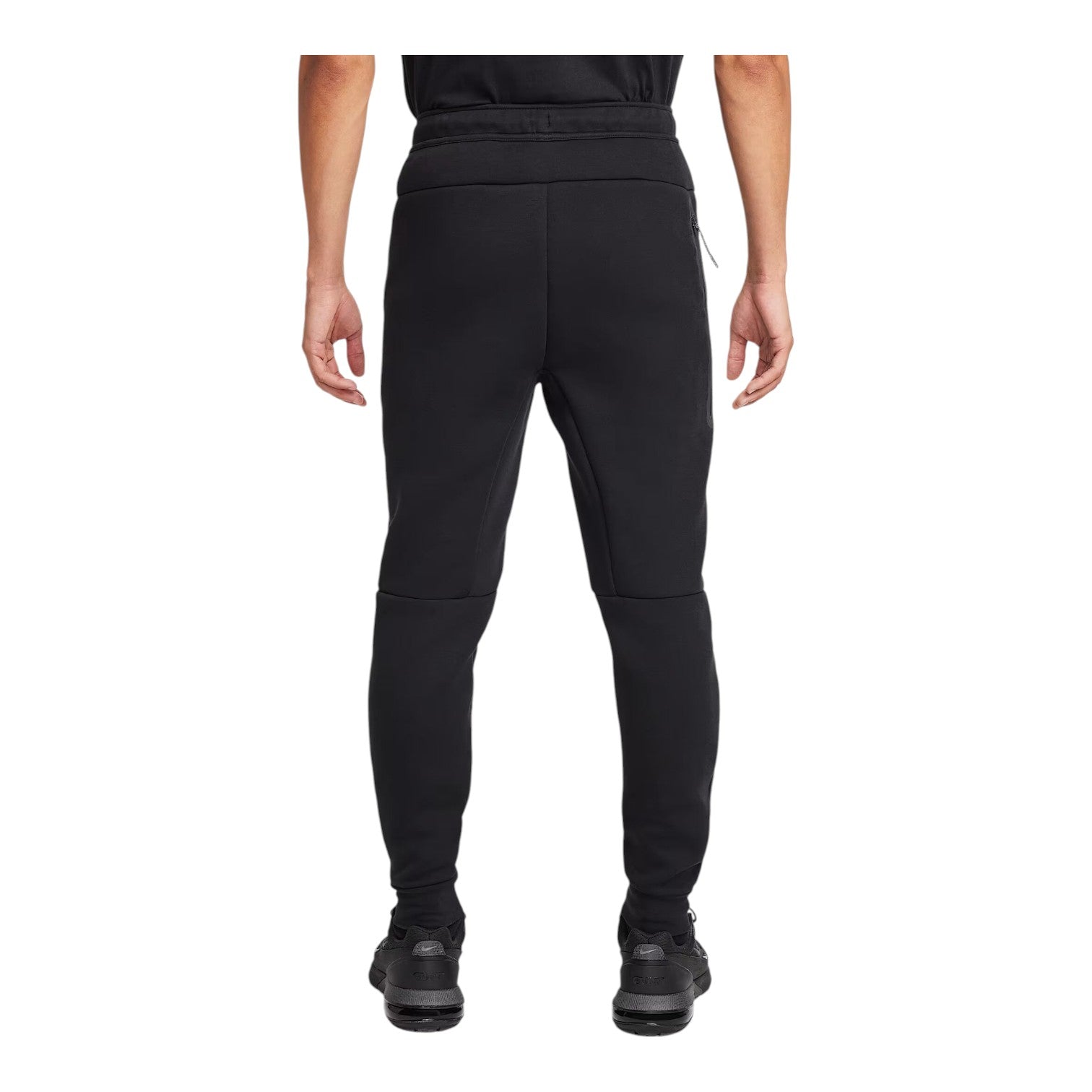 Джоггеры Nike Tech Fleece Joggers 'Black Bright Crimson' — фото 2