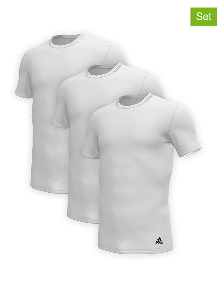 

Футболка adidas 3er-Set: Shirts, белый