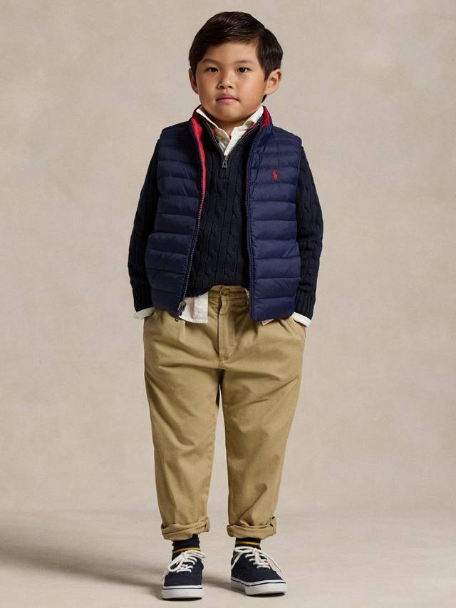 

Детский реверсивный жилет Polo Ralph Lauren, Newport Navy