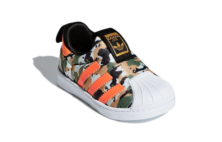 Слипоны Adidas Originals Superstar Series Toddler Shoes Baby, камуфляж — фото 3