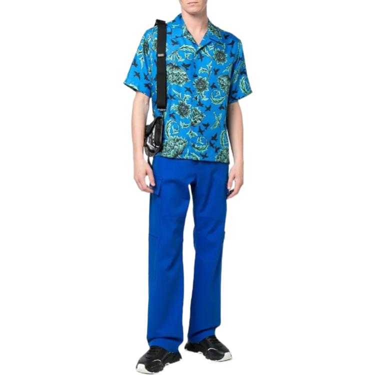 VERSACE Повседневные брюки мужские Blue — фото 4