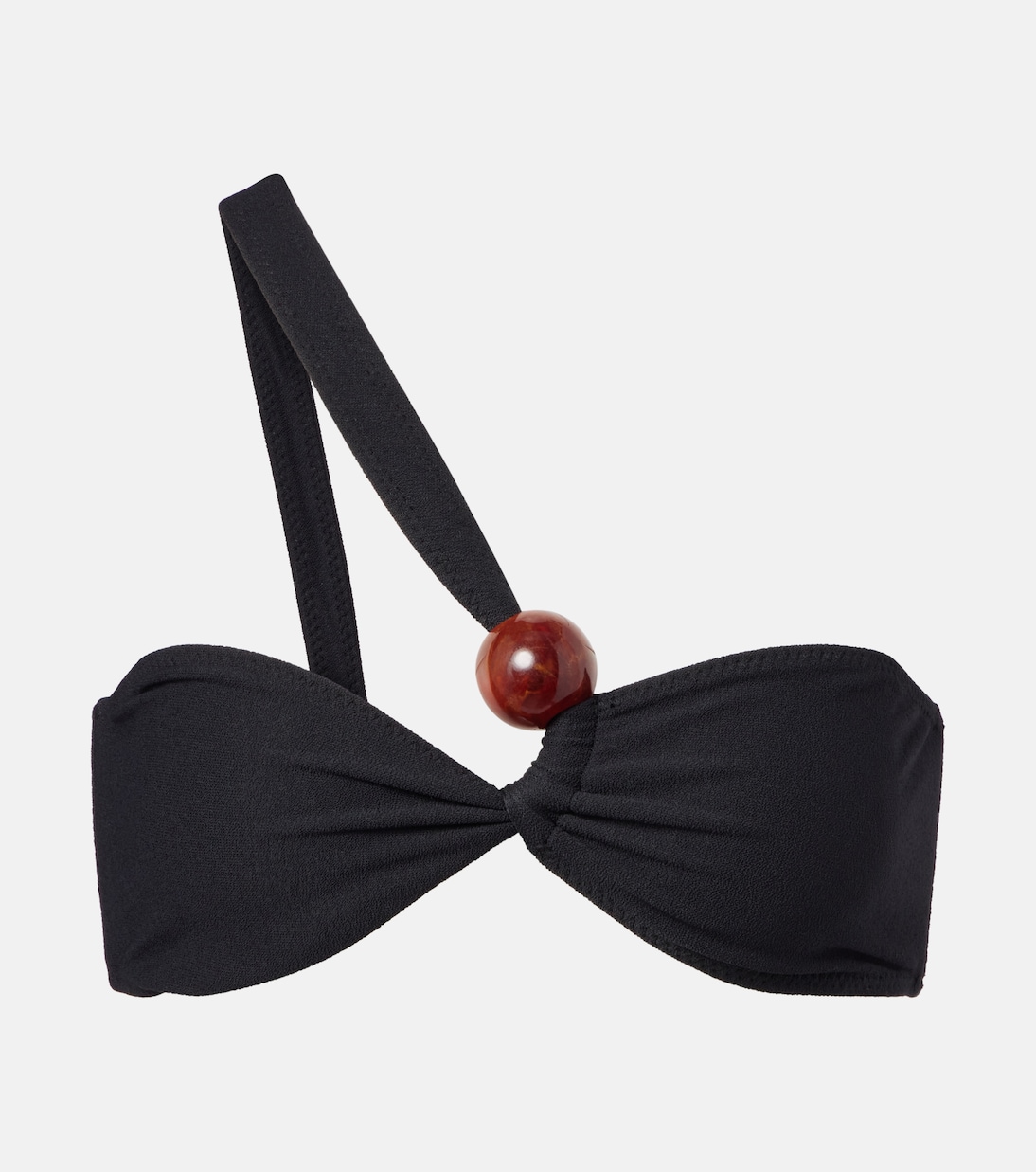 

Мраморный топ-бикини с оборками Same, Faux Suede Black