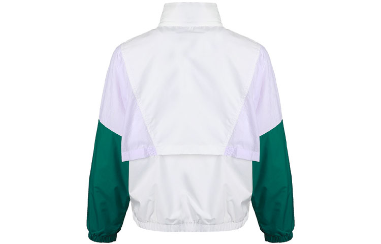 Adidas Neo Куртка женская бело-зеленая, White/Forest Green — фото 3