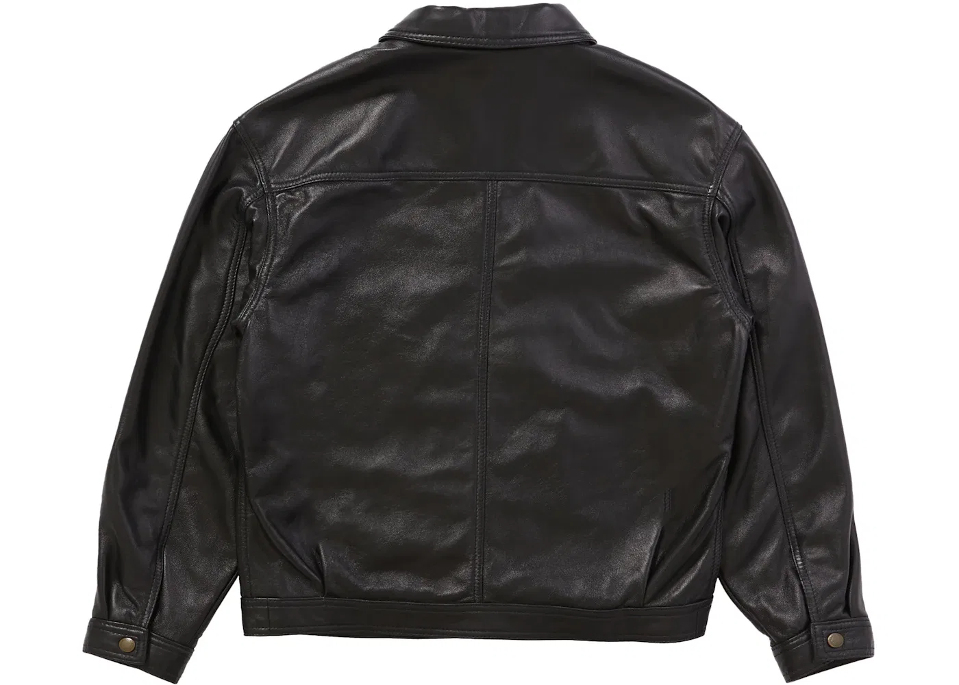 Мужская кожаная куртка Schott Supreme, Black — фото 3