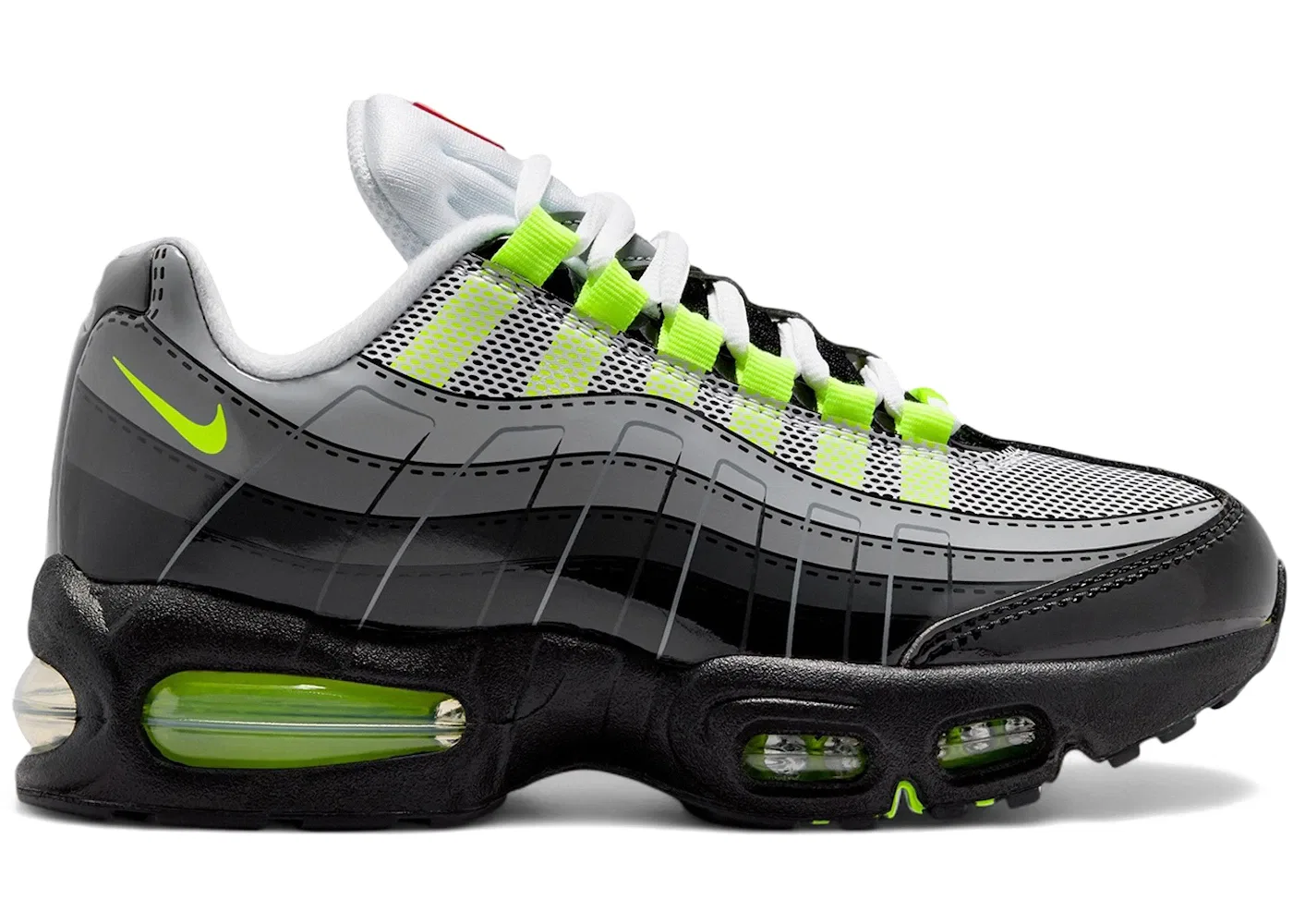 Детские кроссовки Lifestyle Nike Air Max 95, Black/Dark Smoke Grey/Smoke Grey/Metallic Silver