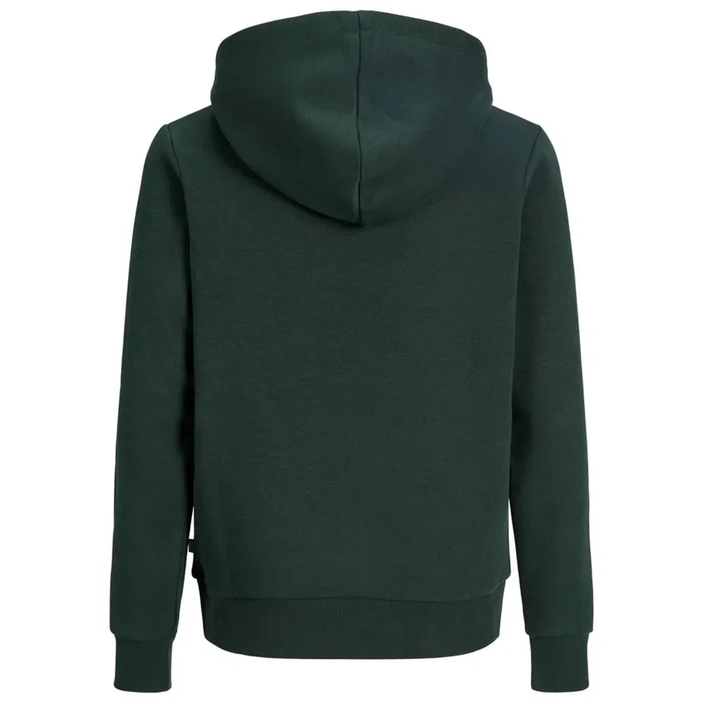 Детское худи с принтом Jack & jones Logo 2Col, Green — фото 2