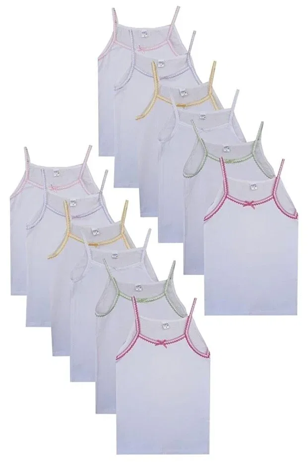 Детский топ для девочек хлопковый комплект 6 предметов Star child athlete Seher, White