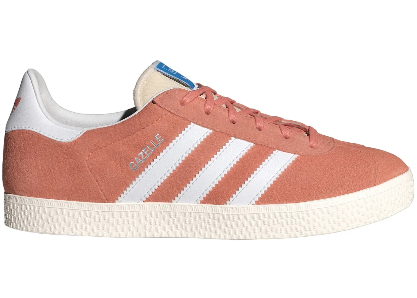 Детские кроссовки Lifestyle с замшевым верхом Adidas Gazelle, Wonder Clay Cloud White Core White