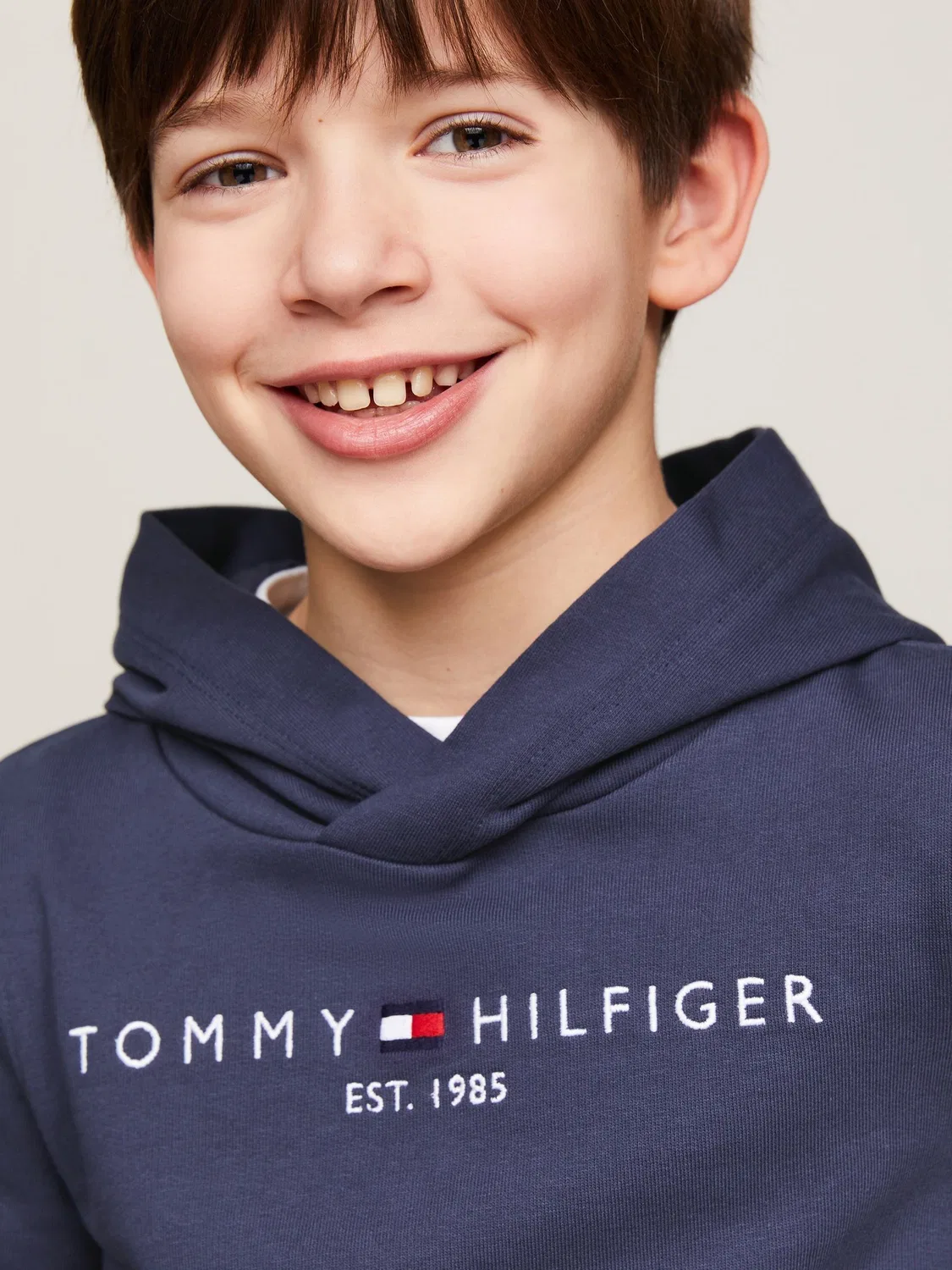 Худи, повседневное, Essential Tommy Hilfiger, синий — фото 4
