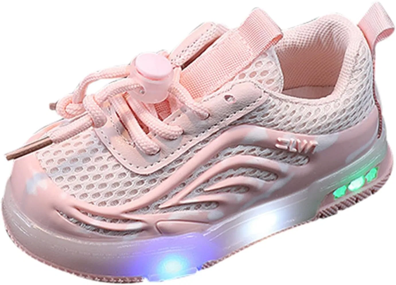 Детские кроссовки с широкой сеткой и регулируемыми ремешками, Pink