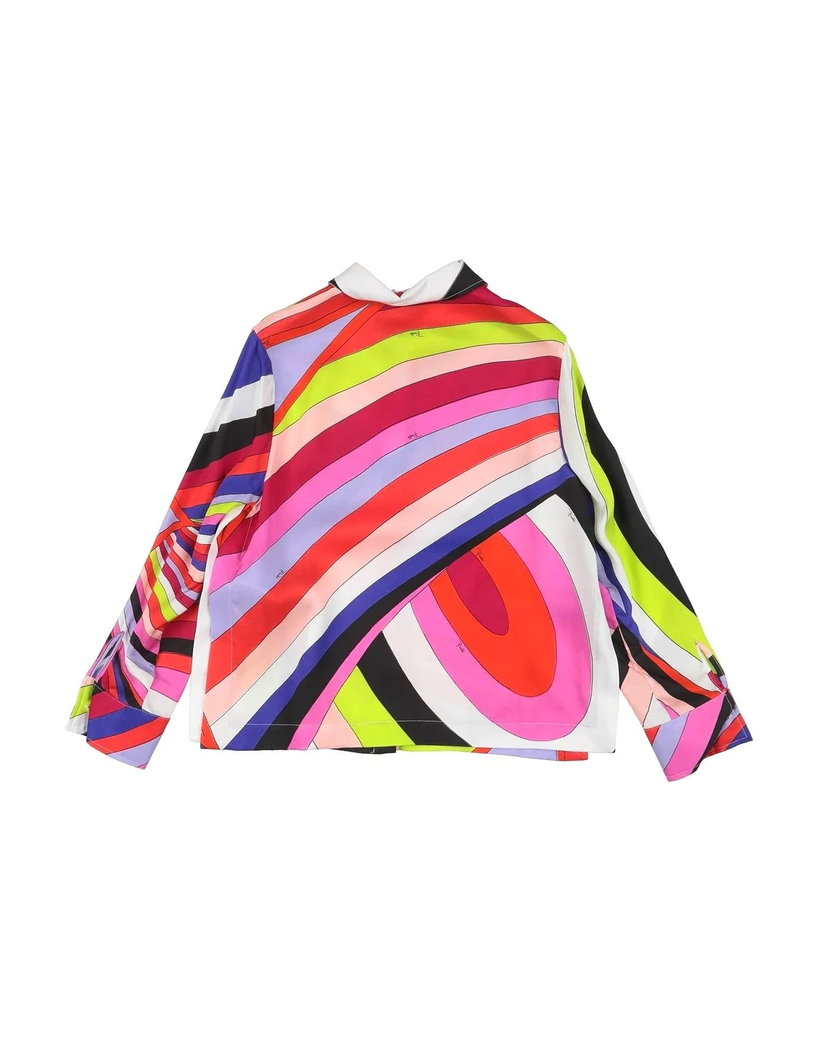 Рубашка из сатина с принтом Emilio Pucci, фуксия — фото 2