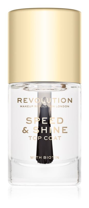 

Быстросохнущий прозрачный лак для ногтей Makeup Revolution Speed & Shine