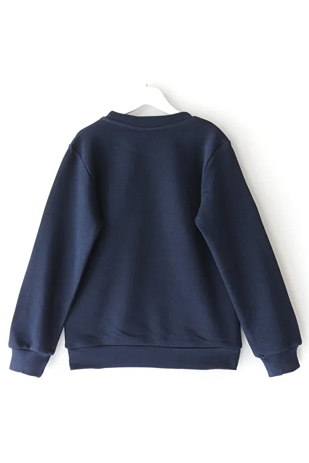 Детские свитшот для мальчиков с принтом Kirpi Sonic Dobakids, Navy Blue — фото 2