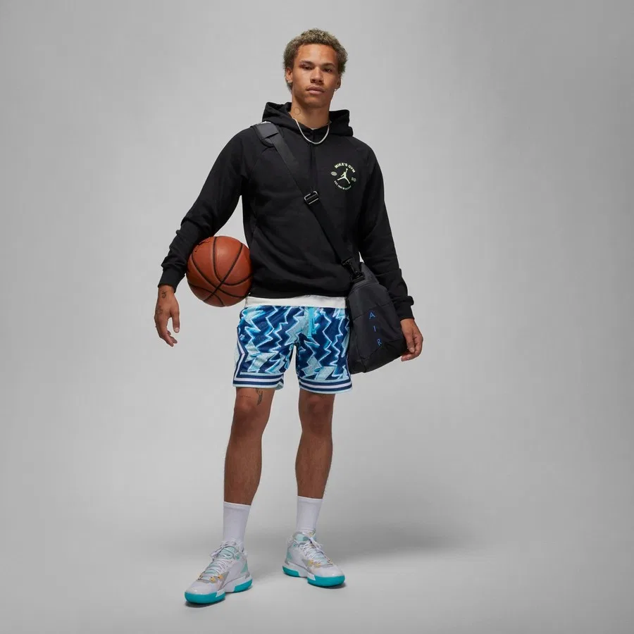 Спортивный свитшот с капюшоном с принтом Jordan Dri-Fit Sport Bc Graphic Fleece Hodie Nike, Разноцветный