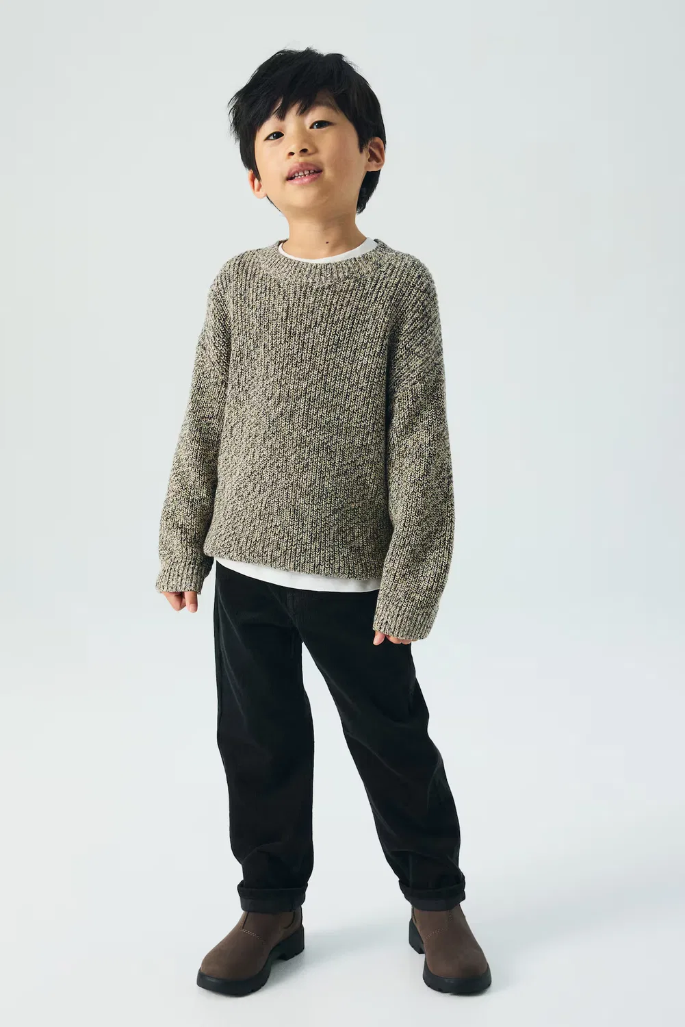 Вельветовые брюки свободного кроя H&M, Schwarz