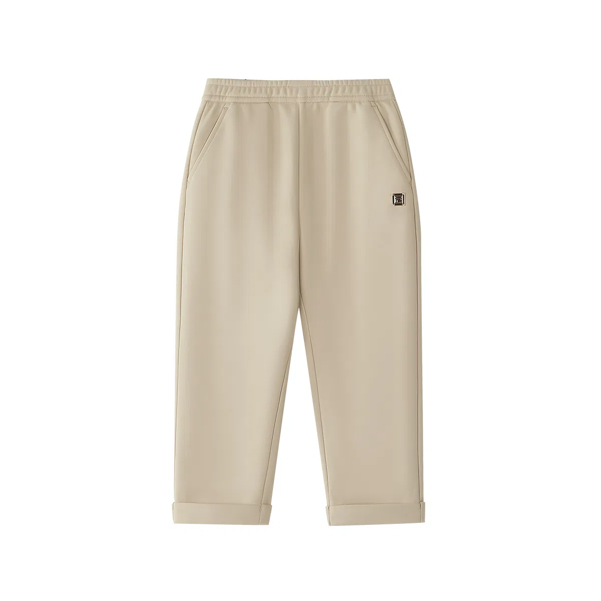 Детские утепленные трикотажные спортивные штаны FILA KIDS, Stone Sand Khaki