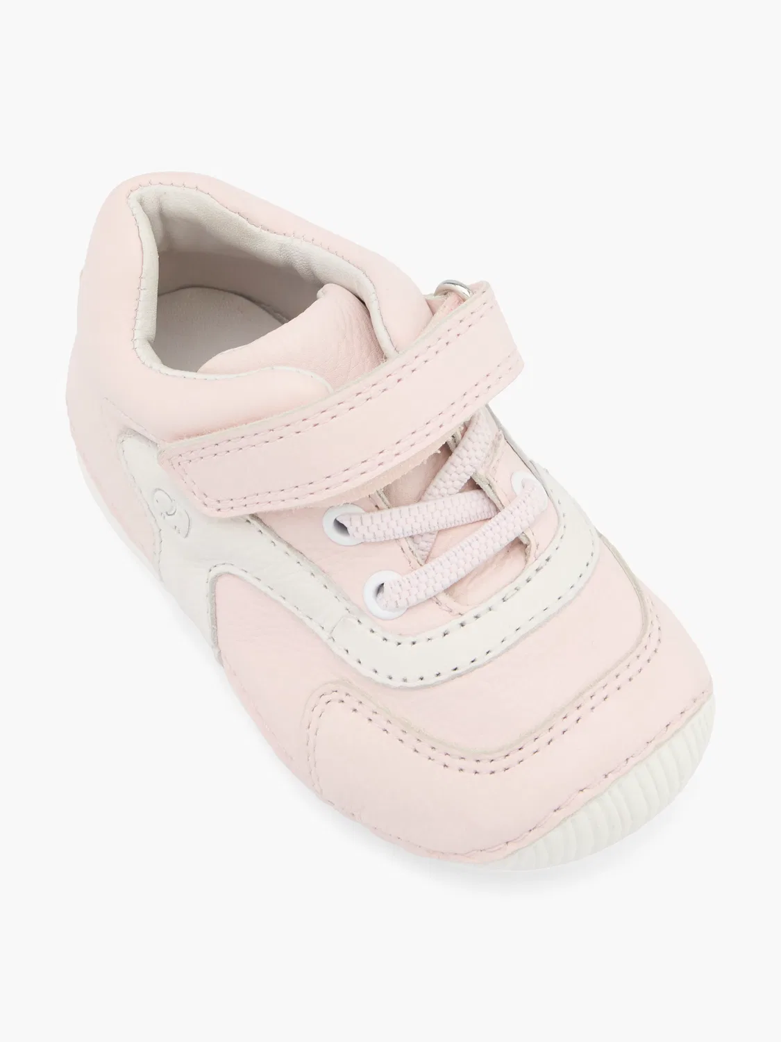 Детские кеды на шнуровке и липучке Elefanten, цвет Rose Gold — фото 2