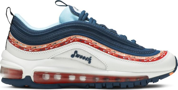 

Кроссовки Nike Air Max 97 GS 'Swoosh Chain', бирюзовый