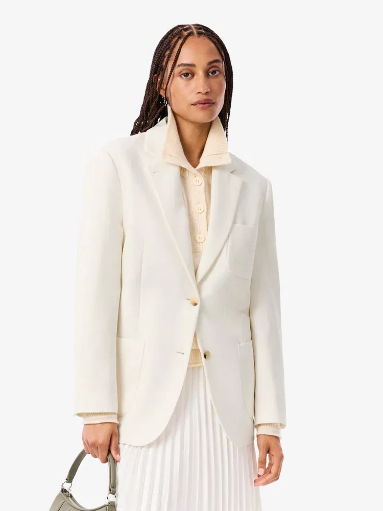 Жакет LACOSTE Relaxed Fit, Ivory