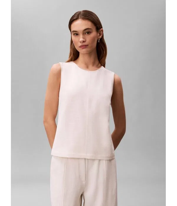 Женский топ Regular Fit Heavy Calvin Klein, Écru — фото 4
