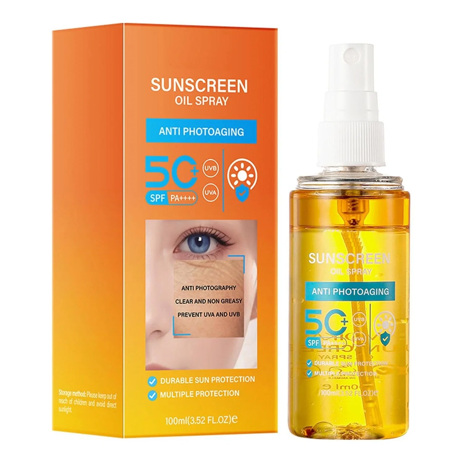 Солнцезащитный спрей SPF 50+, увлажняющий, Body Generisch