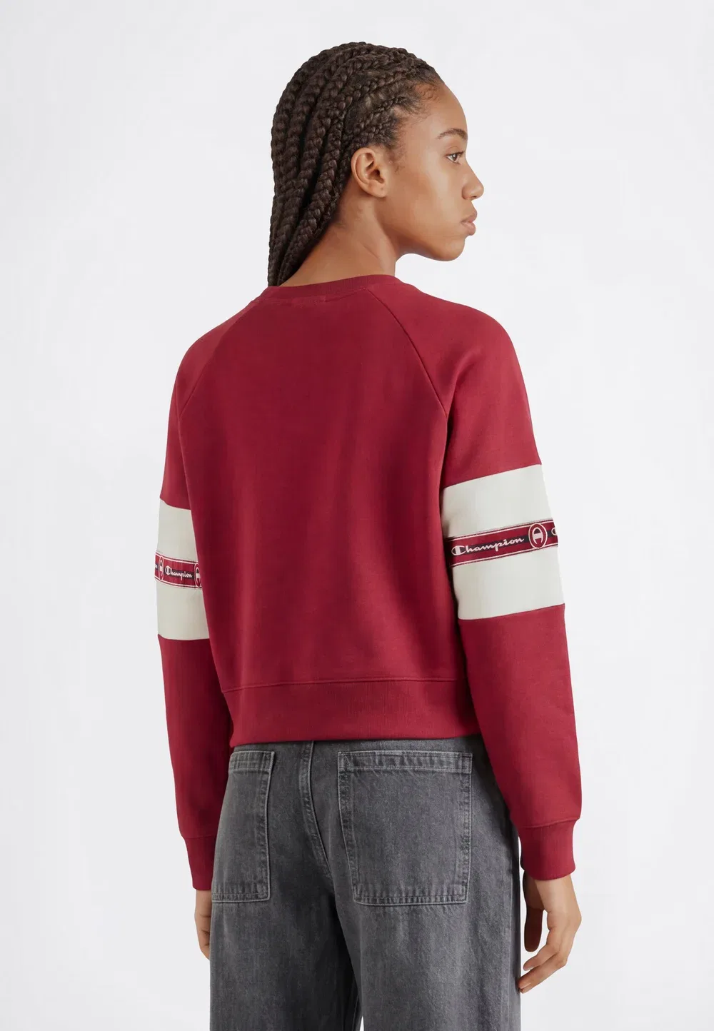 Спортивная толстовка с круглым вырезом, стандартный крой Champion, Red — фото 3