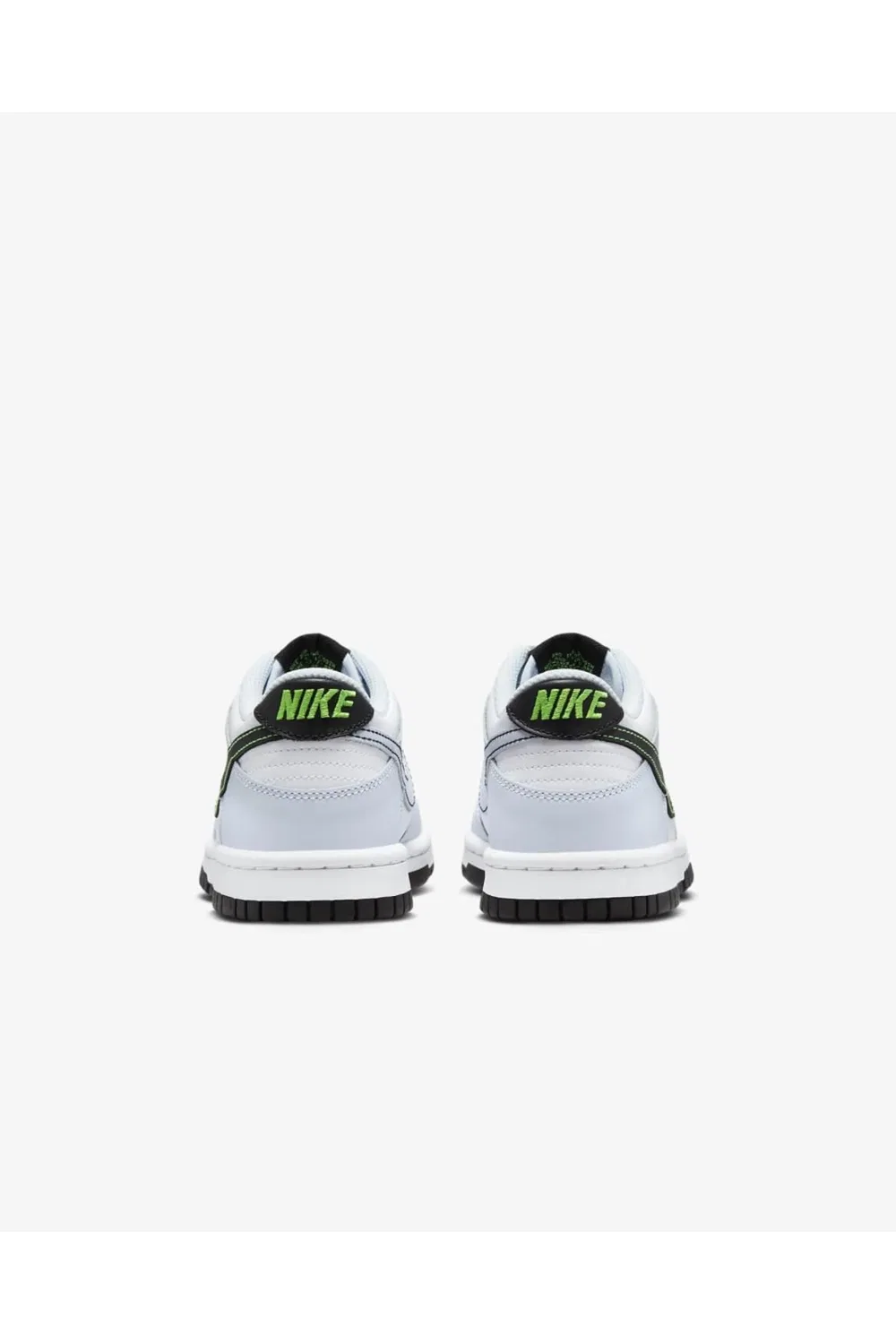 Детские кроссовки для мальчиков с низкой посадкой NIKE Dunk Low NIKE, White Black Soccer Grey — фото 2