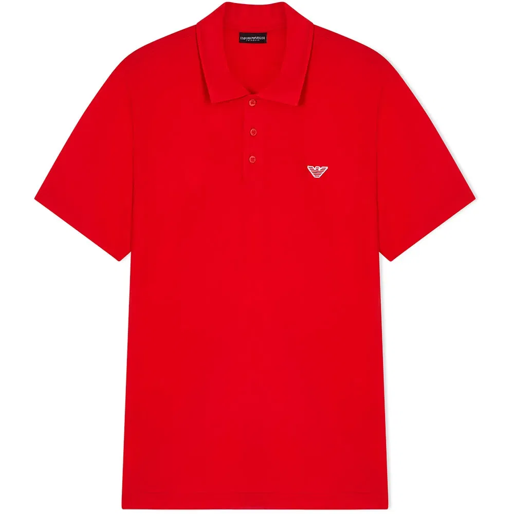 Поло с коротким рукавом Emporio Armani, красный