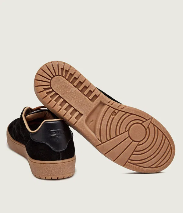Детские кроссовки для девочек из замши Sneakers Elisabetta Franchi, черный — фото 4