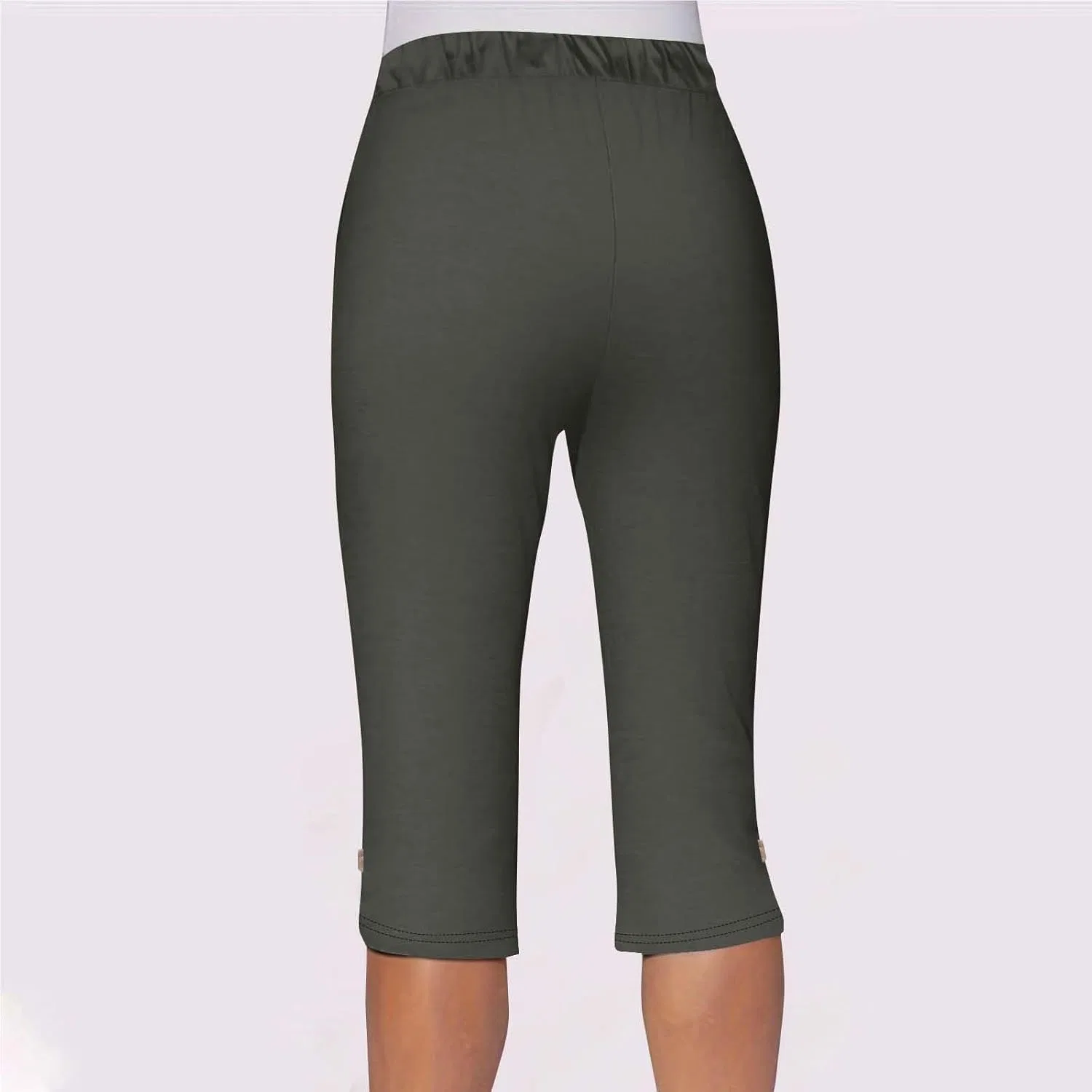 Женские шорты для плавания с высокой талией Q-DH, Dark Gray — фото 4