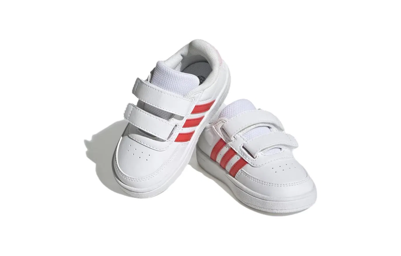 Детские кроссовки для мальчиков с низким верхом Adidas Breaknet 2.0, White Red — фото 4