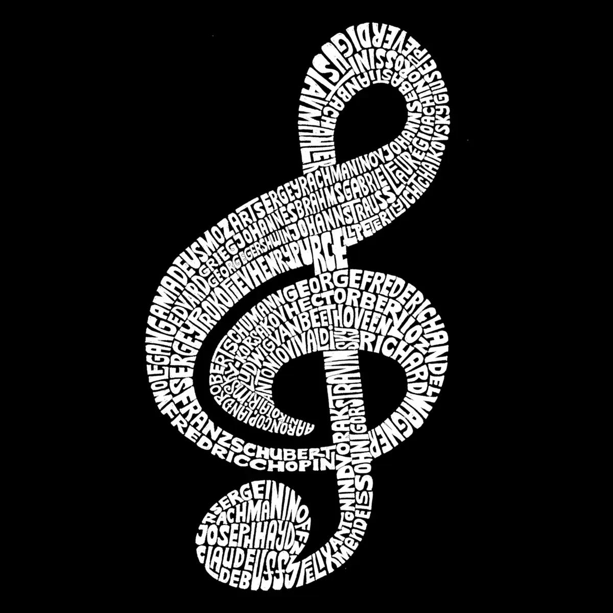 Детское худи с принтом Music Note LA Pop Art, Black — фото 2