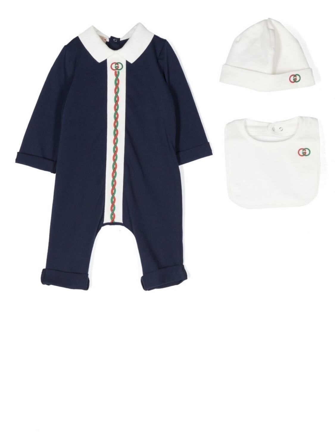 

Подарочный комплект с логотипом Interlocking G Gucci Kids, синий
