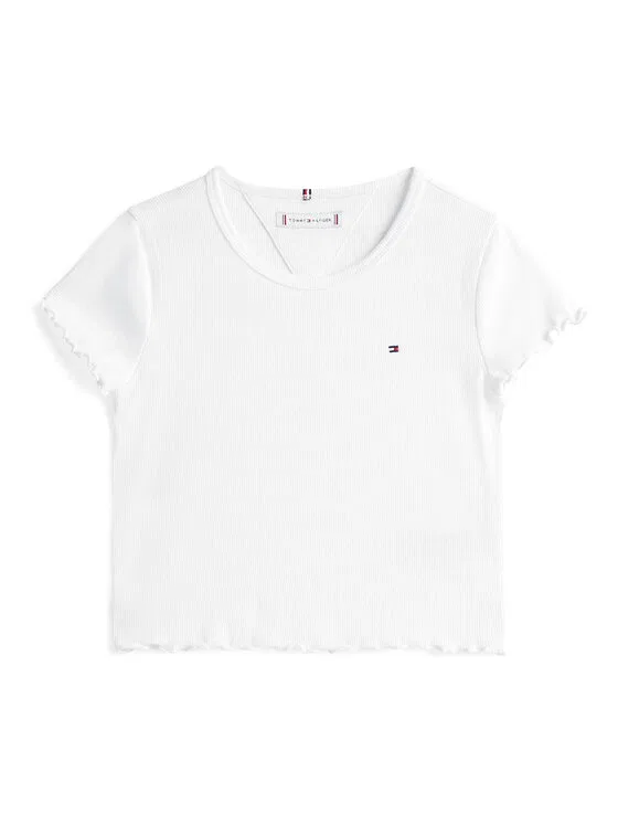 Футболка regular fit Essential Tommy Hilfiger, белый — фото 4