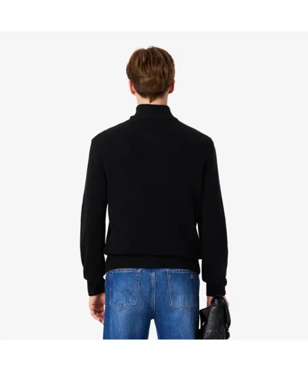 Свитер половинная застежка из шерсти, AH3052-55N, Lacoste, 031 — фото 3