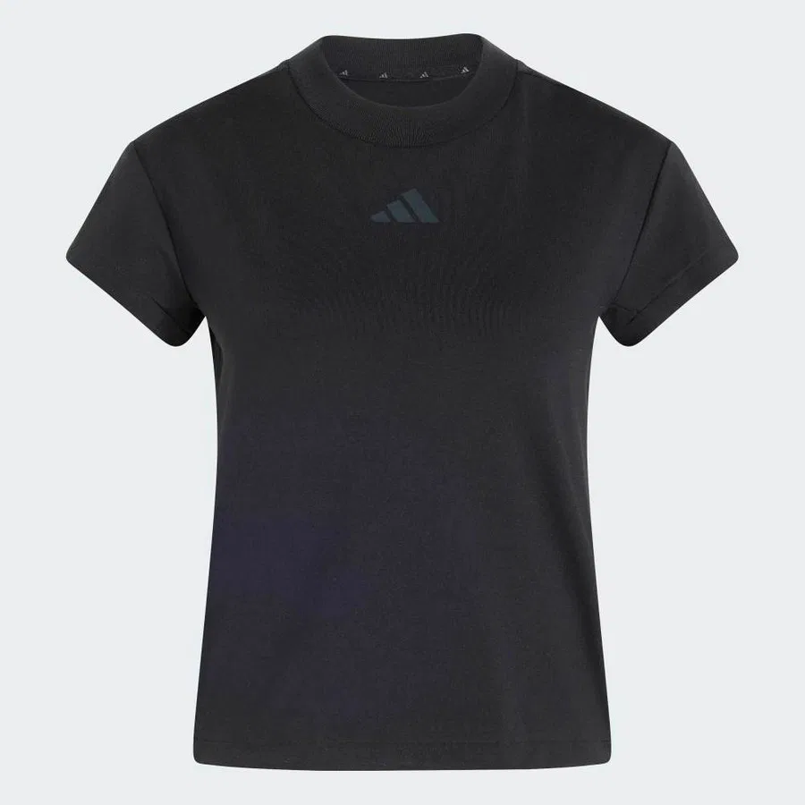Женская футболка с принтом adidas KF6367 W Z.N.E. BB TEE, Черный — фото 3