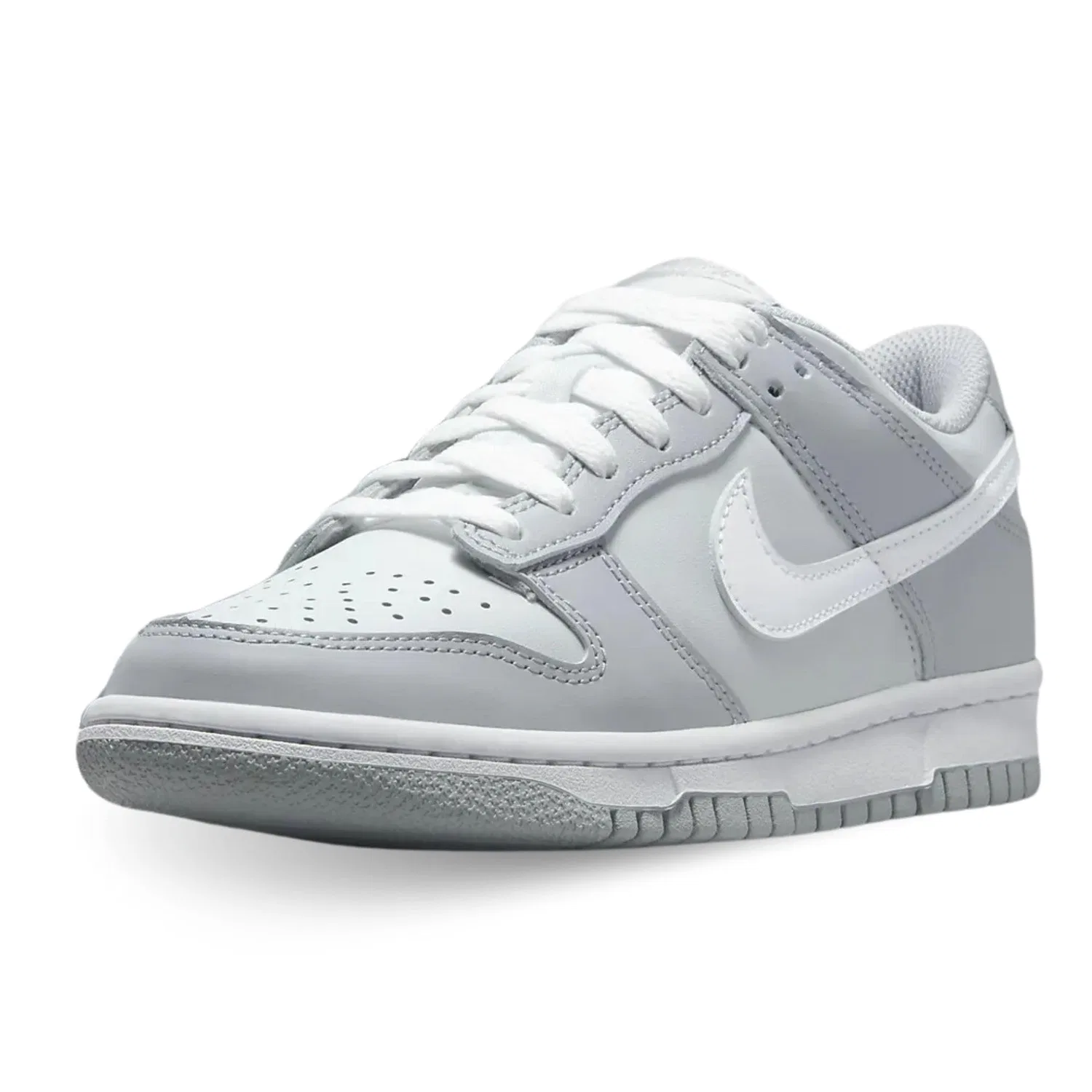 Детские кроссовки для мальчиков с принтом Dunk Low Gs NIKE, Grey Fog