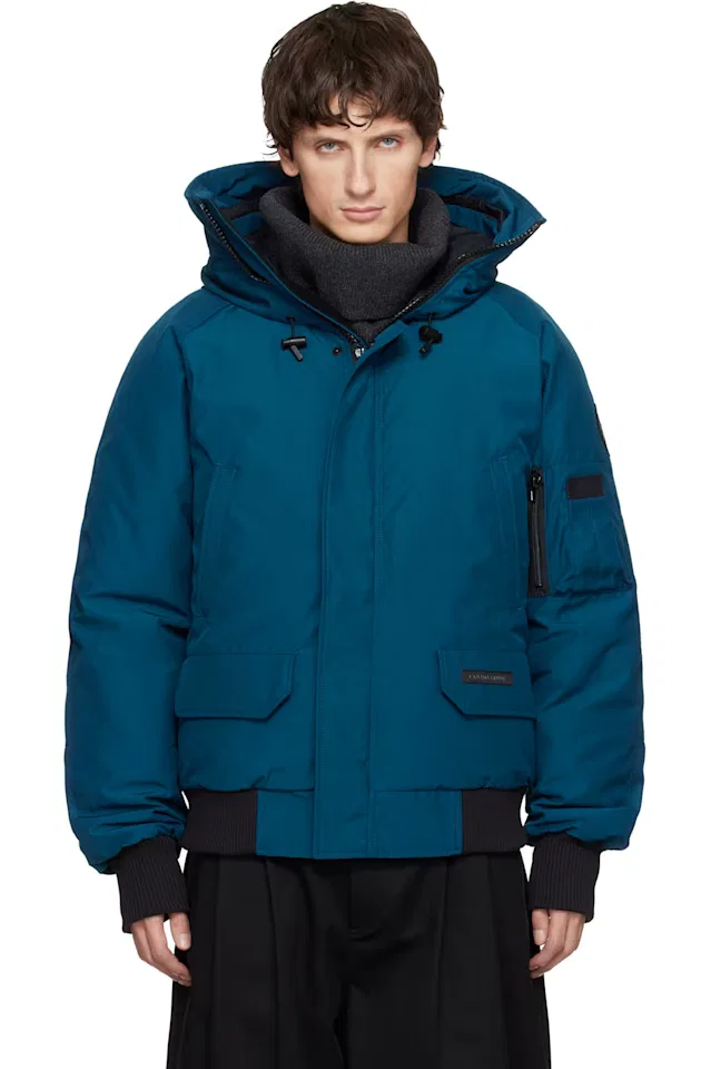 Пуховая куртка-бомбер Blue black label Chilliwack Canada Goose