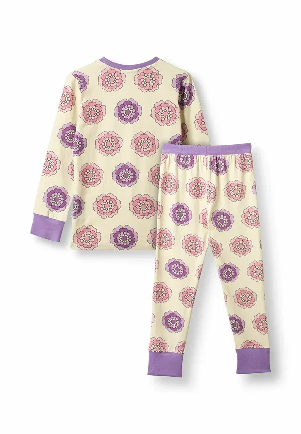Пижамный комплект с цветами Jubilee set Smafolk cream, кремовый — фото 3