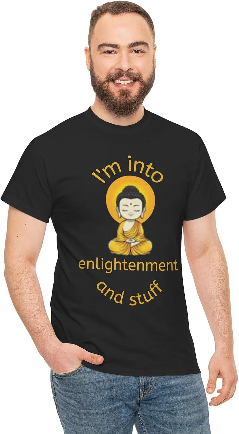 Женская футболка с принтом I'm into Enlightenment, чёрный — фото 2